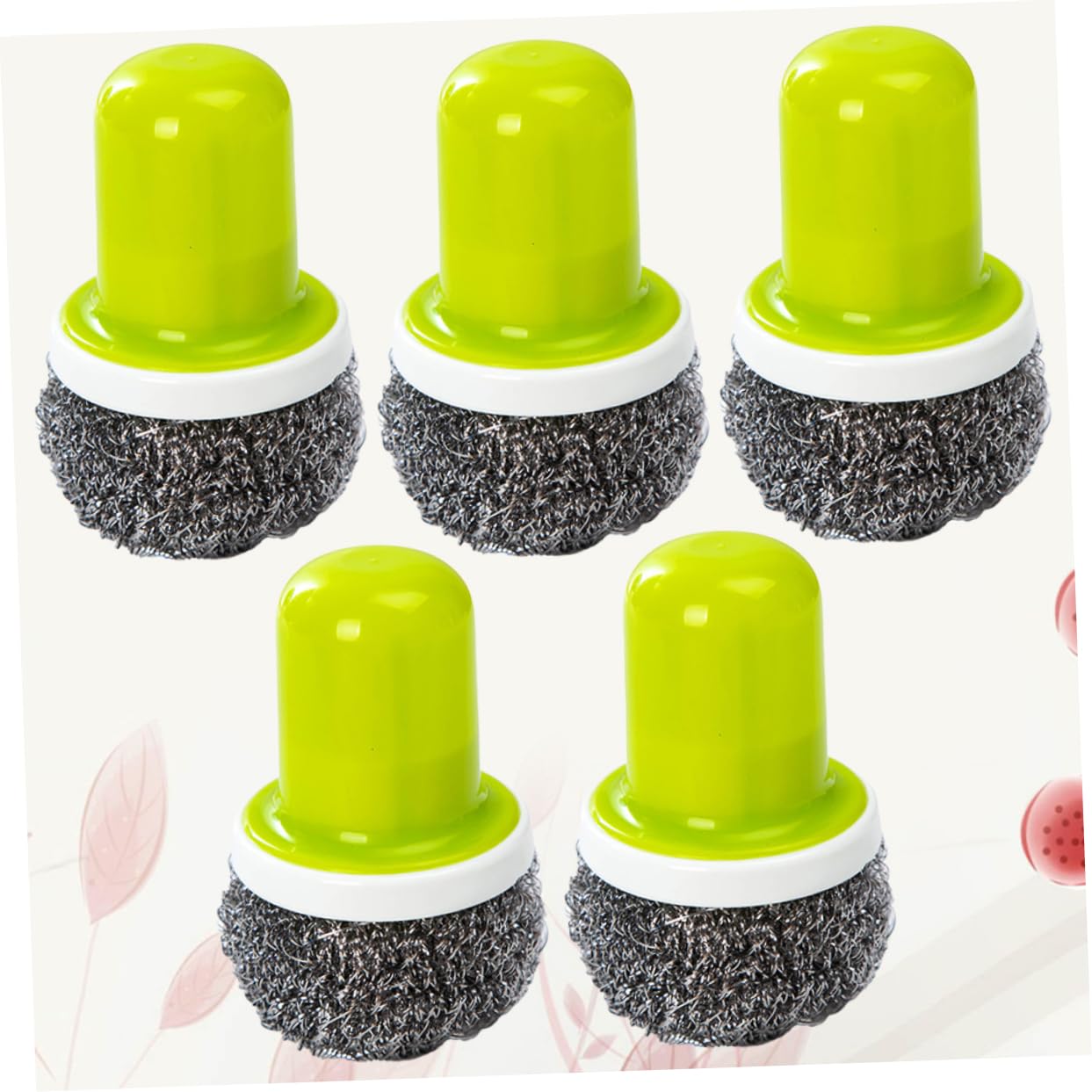 Estropajos metálicos de Acero, 15 Uds. Cepillo de Alambre de Acero Inoxidable, Cepillo for Olla, fregador de Platos(Green)