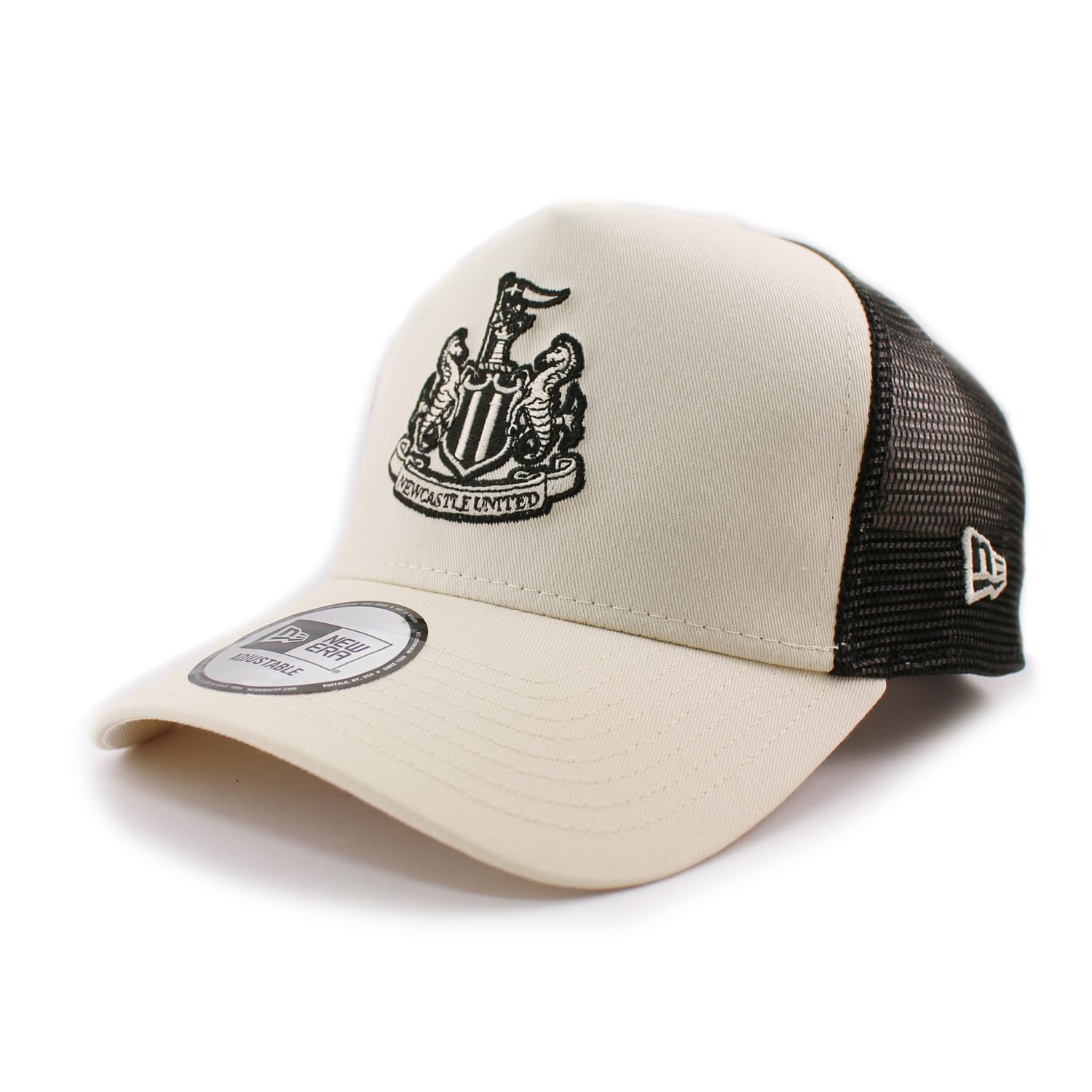 ニューエラ キャップ メッシュキャップ ニューカッスル ユナイテッドFC PREMIER LEAGUE SEASONAL TRUCKER MESH CAP CREAM NEW ERA NEWCASTLE UNITED FC 帽子 メッシュキャップ [並行輸入品]