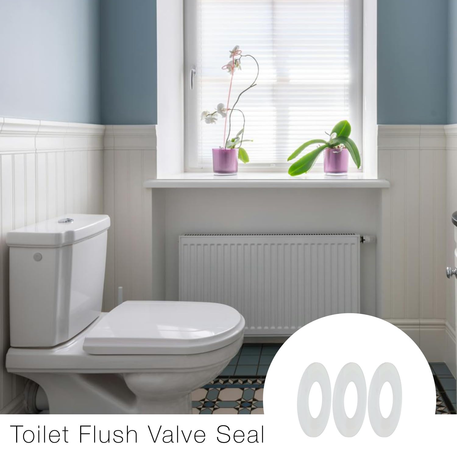 3 Pack 816.418.00.1 Flush Valve Seal Toilet Washer Replacement Compatible with Geberit Flush Valve, 2.48 inches - Image 4