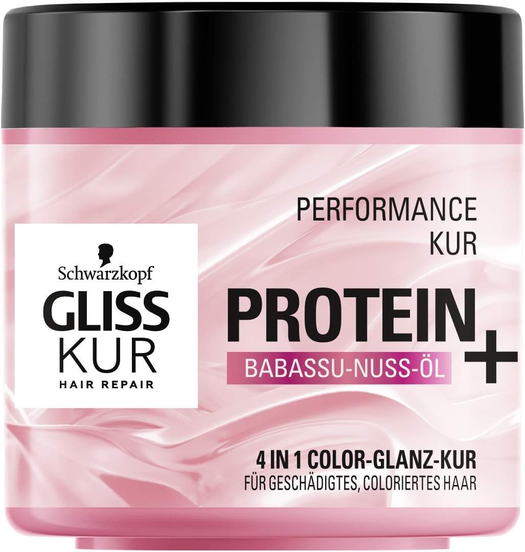 Schwarzkopf Gliss Kur Protein + Babassu Nut Oil Performance Treatment, Pack of 6 x 400 ml