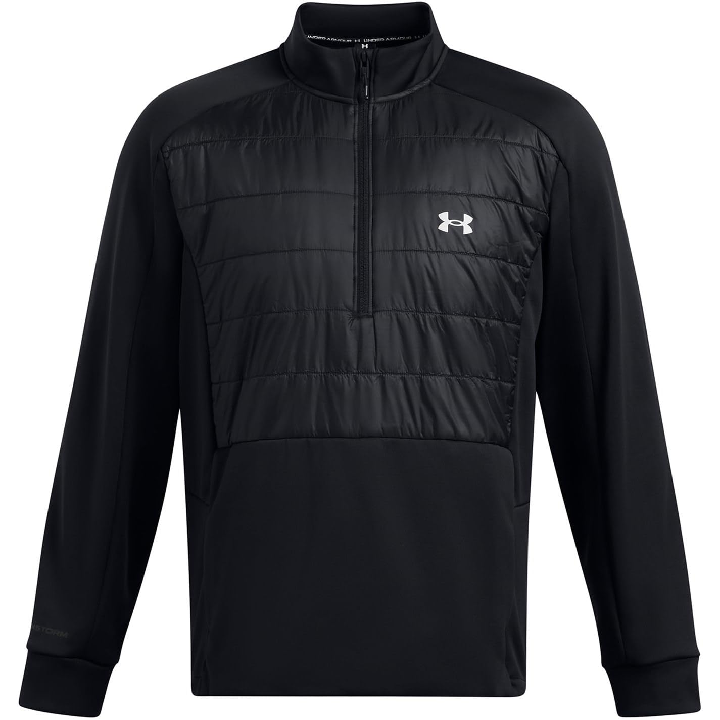 Under Armour Men's Black Fleece Swacket Half Zip Sweatshirt Xl