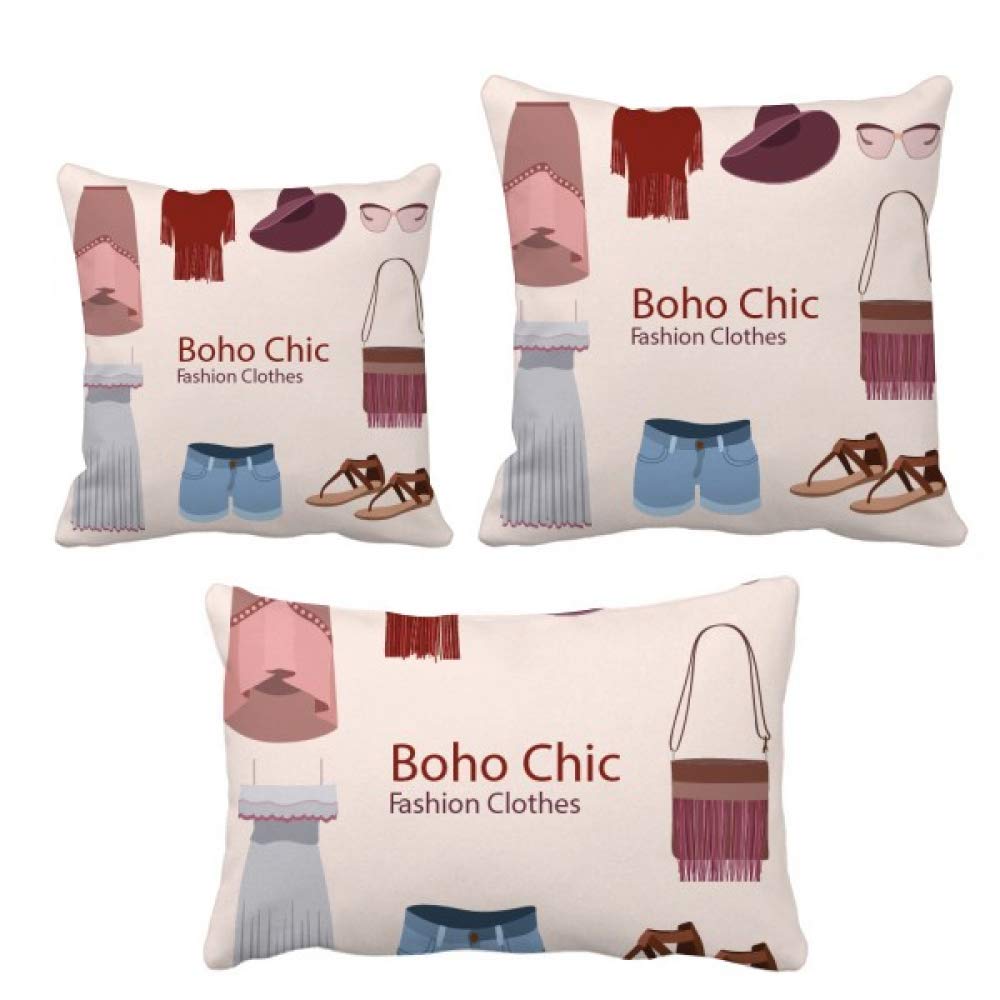 Housse de coussin et parure de lit tendance Bohe Mia Wind, cadeau idéal fille