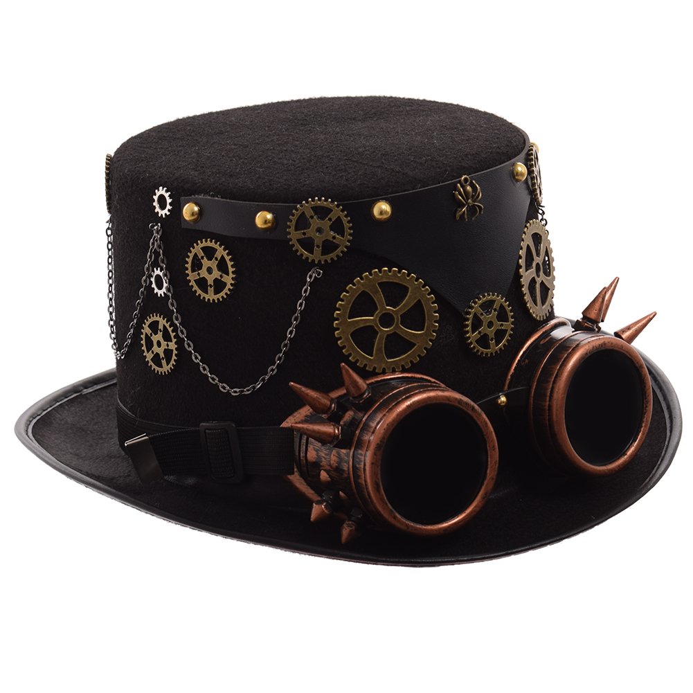 Graceart Unisex Style-07 Steampunk Top Hats