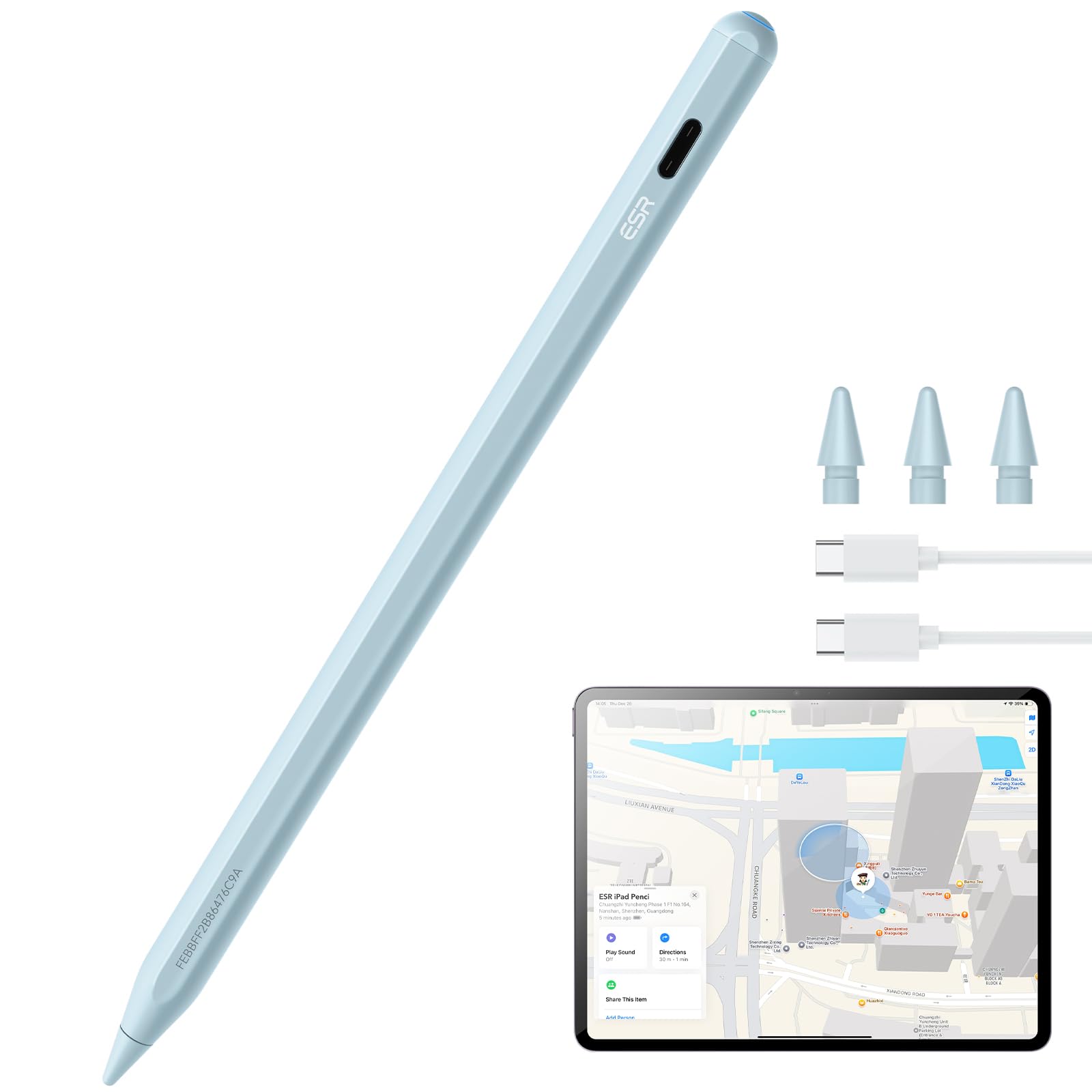 Amazon.com: ESR Geo Digital iPad Pencil Findmy Compatible with