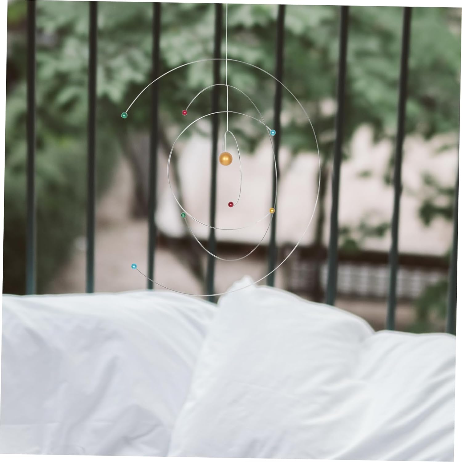 Atom Hanging Mobile Modern Wind Chime Space Science Model Educational Decor for Classroom and Home Hanging Mobile for Adults and Kids