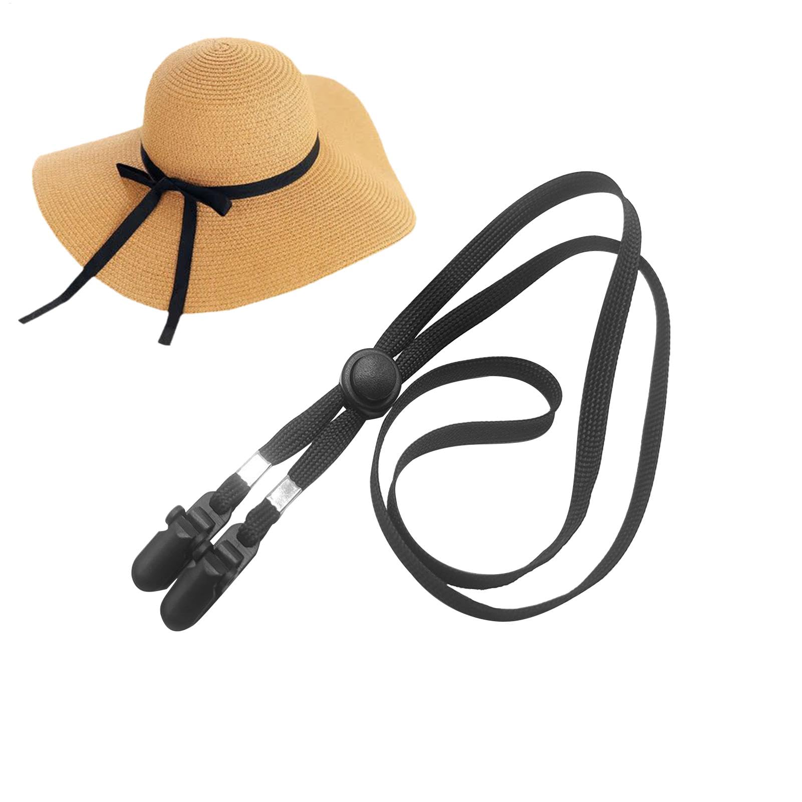 Cinghie di cappello per, clip del cappello per viaggi,Clip Hat Clip Regide Pontiera | Reteinatore con corda per mento anti-lost per accessori per il golf, la pesca, la,