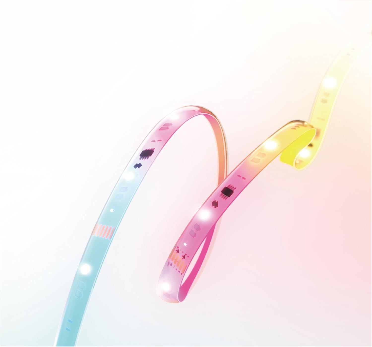 SwitchBot Strip Light with Matter 16.4ft, Smart LED Strip Lights Work with Alexa and Google Assistant, 16M Colors, Music Sync, DIY Color-Changing LED Lights for Bedroom, Party, TV, Home Decor