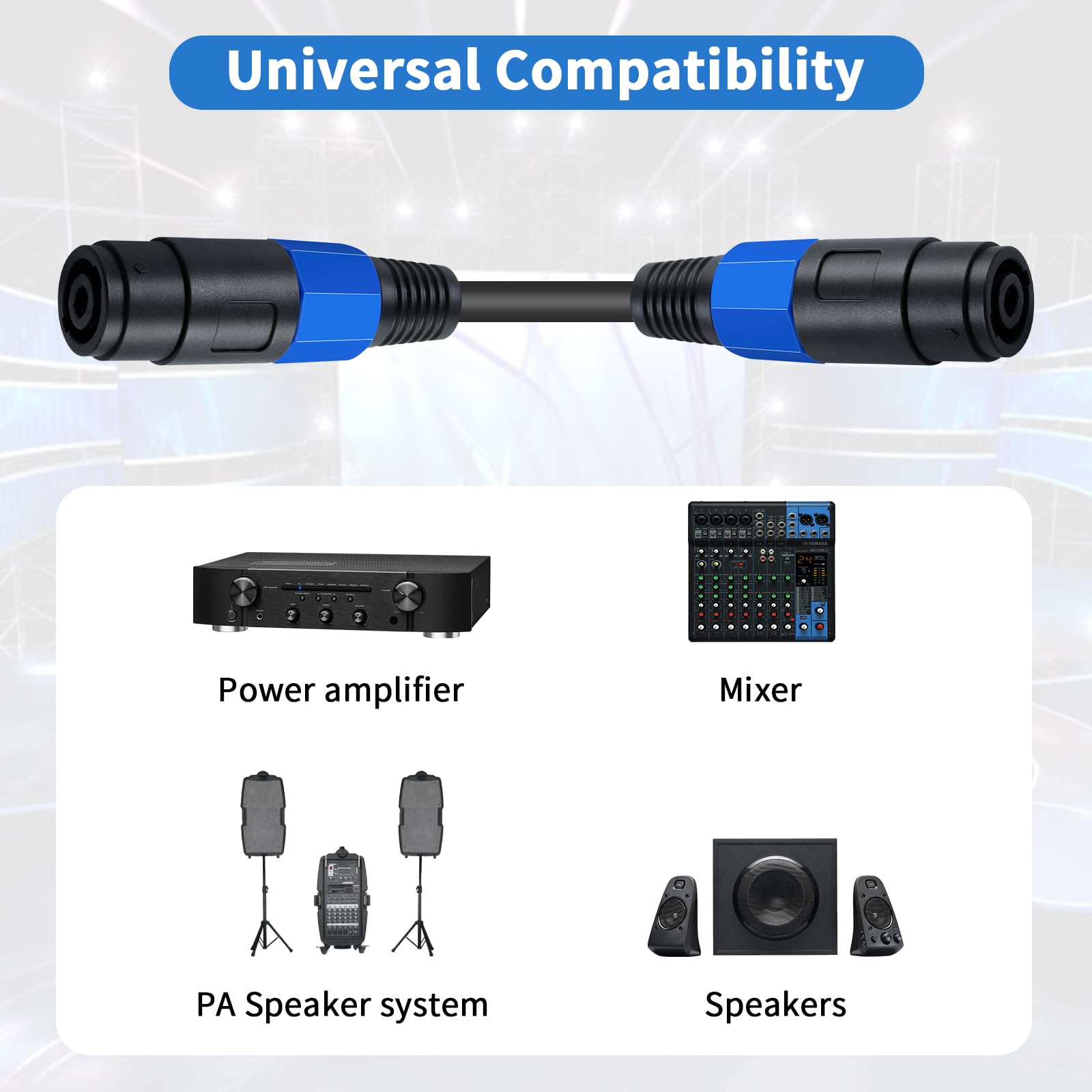 Maxhood Speakon Female to Female Connector Cable - Image 2