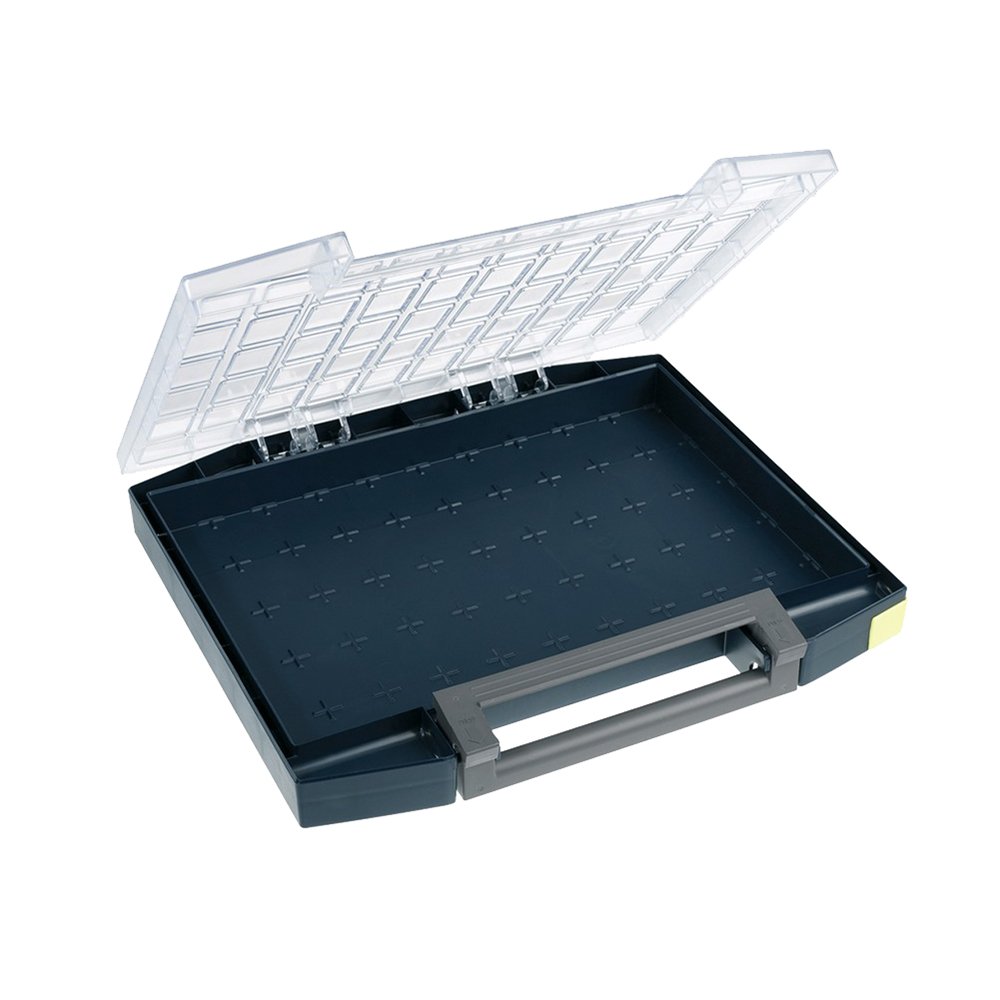 raaco 134866 "Boxxser 55 5x10-0" Empty Compartment Box, Blue/Transparent
