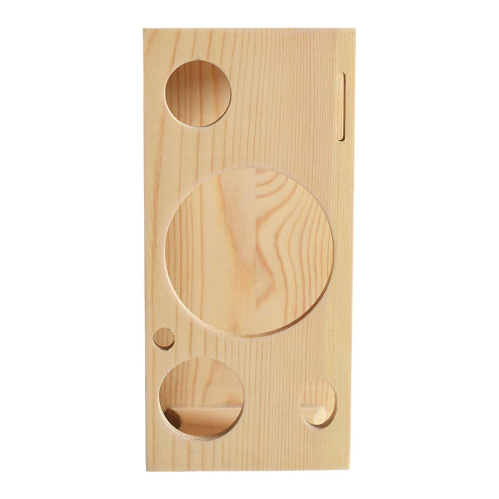 CYDZSRA Cocktail Shaker Wooden Rack Save Space With Efficient Enjoy Organized Barware Tools While Entertaining Cocktail Shaker Wooden Rack Drink Party Bar Sets