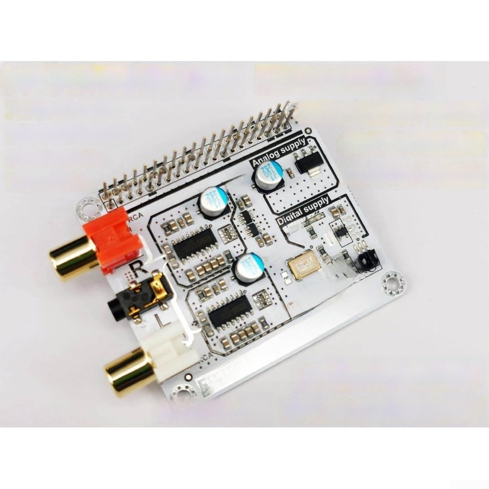 Decodificador de audio HiFi para Raspberry Pi 4B Dual ES9023 I2S, interfaz 192 kHz, 24 bits, tarjeta de sonido de alta resolución, tarjeta de expansión