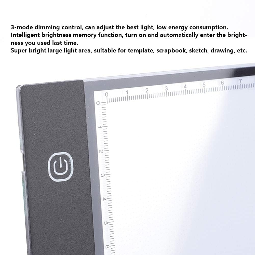 Tavoletta Luminosa Tavolo da disegno A4 LED Light Pad per disegnare A4 Tracing Light Box per gli artisti, disegnare, disegnare, animazione