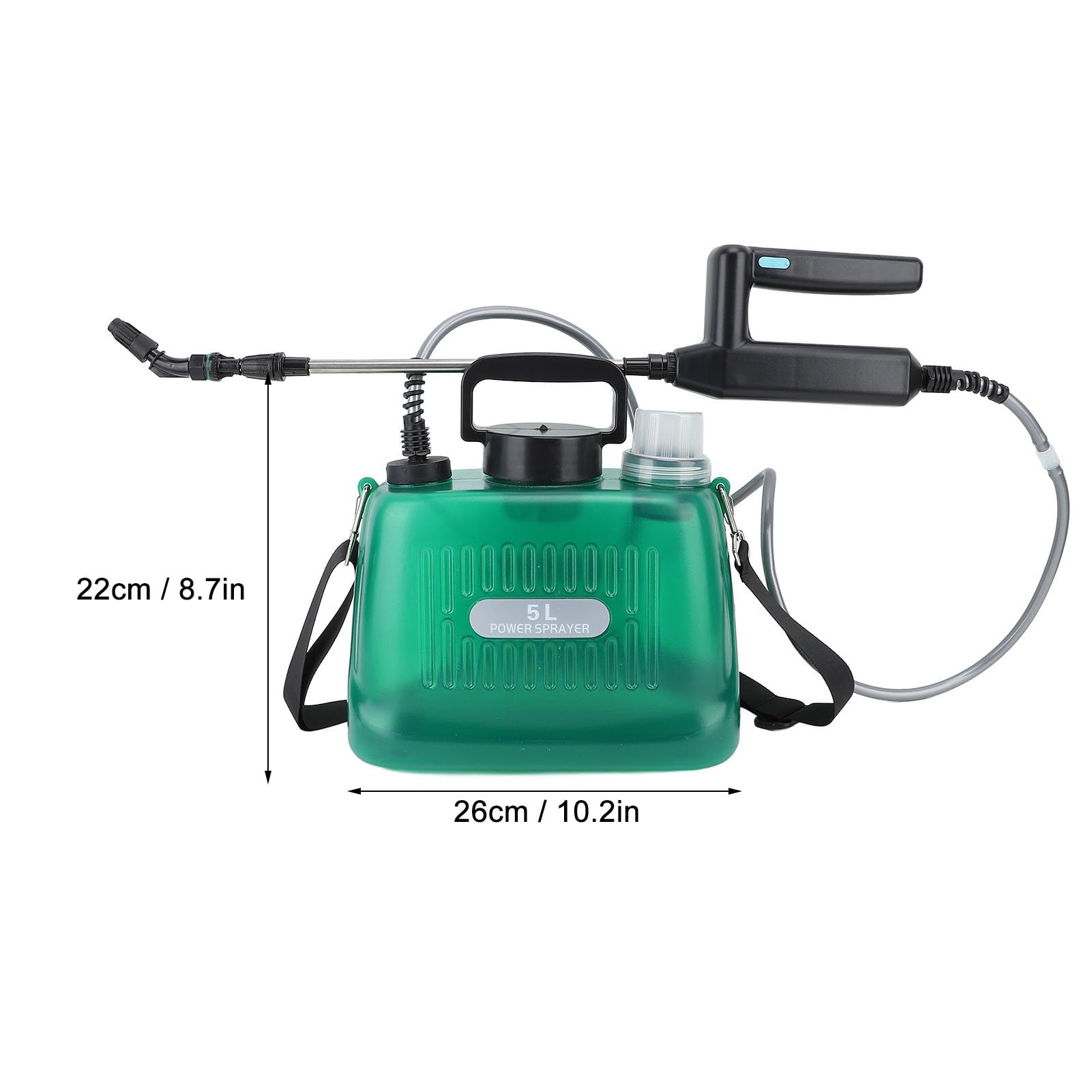 Spruzzatore Elettrico Portatile 5L 2000 mAh Automatico a Lungo Raggio