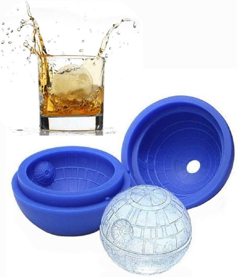 Amazon Com 2 Pack Frozen Ice Ball Maker For Cool Drinks And Baking Food Grade Silicone Round Ice Cube Diy Mould Pudding Jelly Chocolate Mold Tray Sphere Kitchen Dining