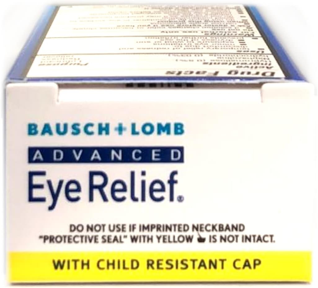 Bausch and Lomb Advanced Redness Relief Drops, 0.5 Ounce - 3 per case.