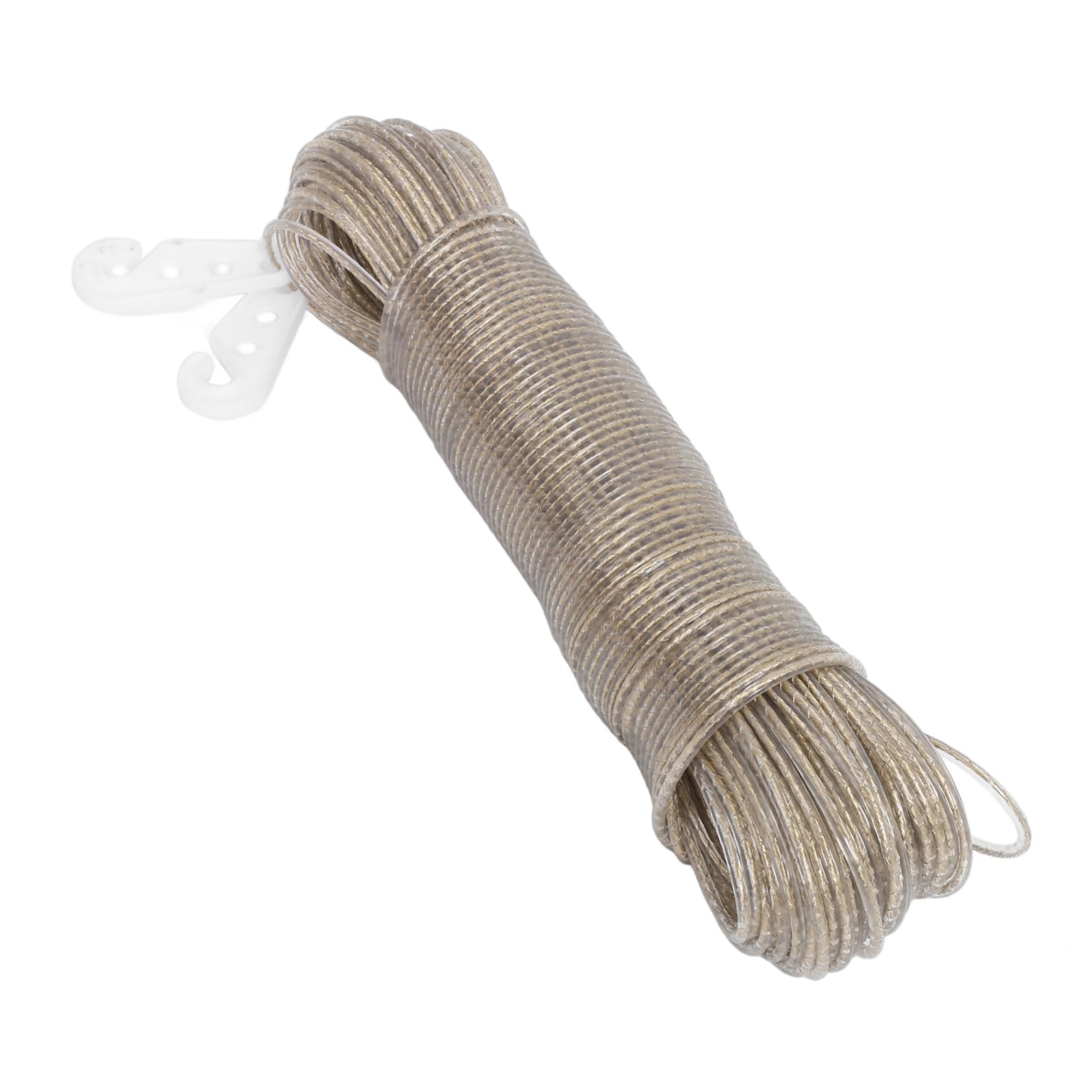 Alipis Heavy Duty Outdoor Clothesline Windproof Laundry Drying Rope for Travel Non Slip Washing Line with Hooks for Camping and Backyard Use and Reusable