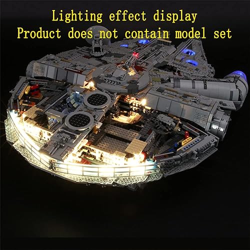 Miniatura 6 de Kit de luces LED compatible con Lego 75192 UCS Ultimate Millennium Falcon (juego de modelos no incluidos)
