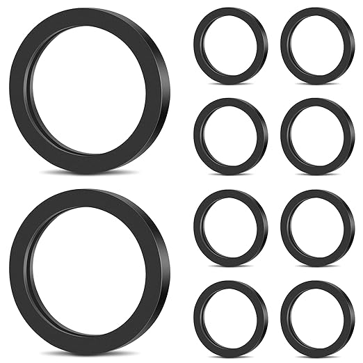 10 Pieces Replacement Gas Gaskets Gas Can Spout Gaskets Fuel Washer Seals Rubber Fuel Can Spout Seals Compatible with Most Gas Can Spout