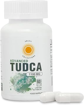 TUDCA Liver Support Supplements, 1100mg, Ultra Strength Bile Salt, Liver Cleanse and Detox, 60 Count