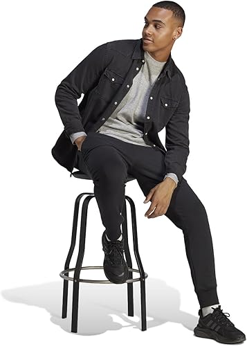 Miniatura 6 de adidas Pantalones Essentials con logotipo de felpa francesa para hombre