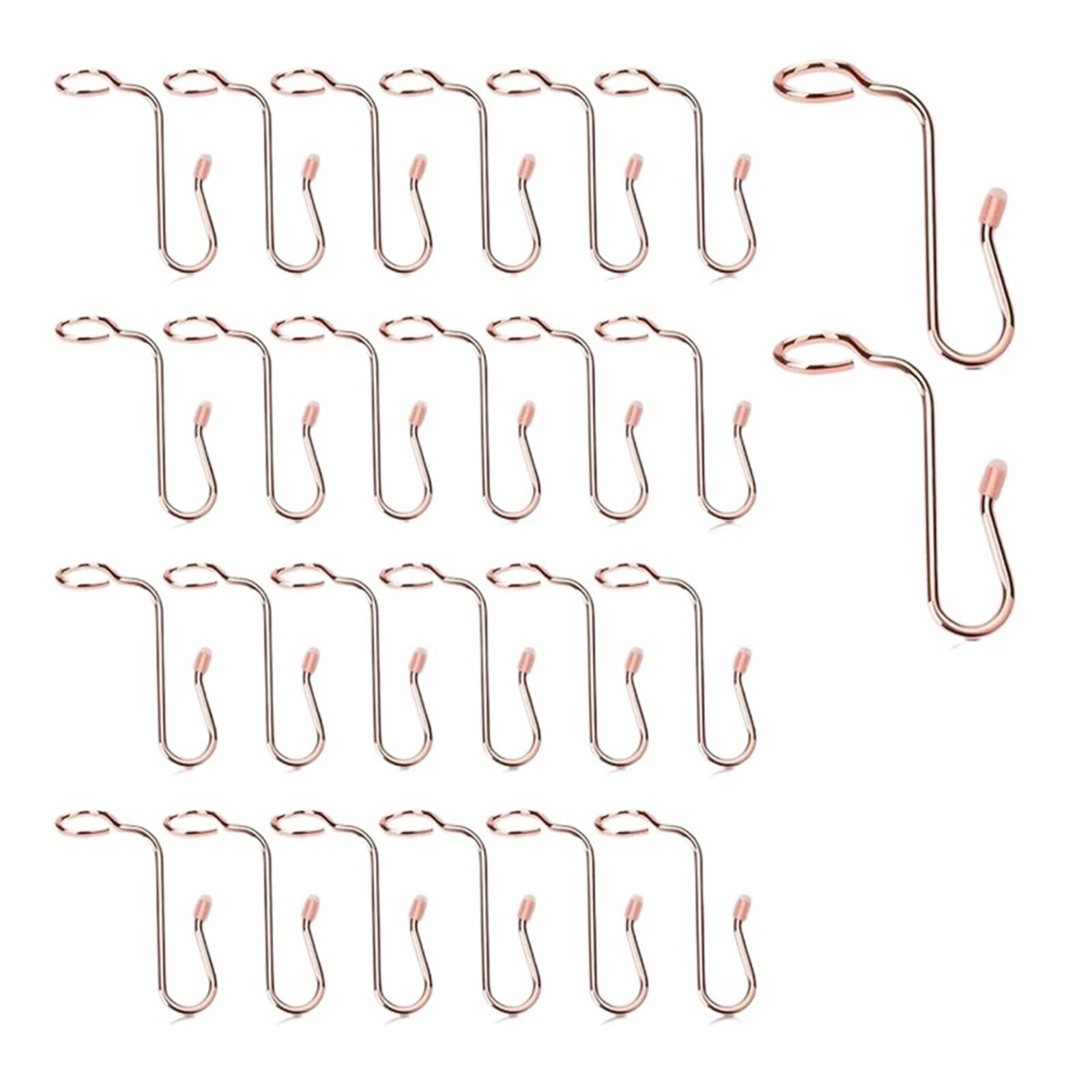 Hangers for Clothes Space Savers 50PCS Hanger Connector Hooks Extender Stable Clothes For Hangers Rose Gold