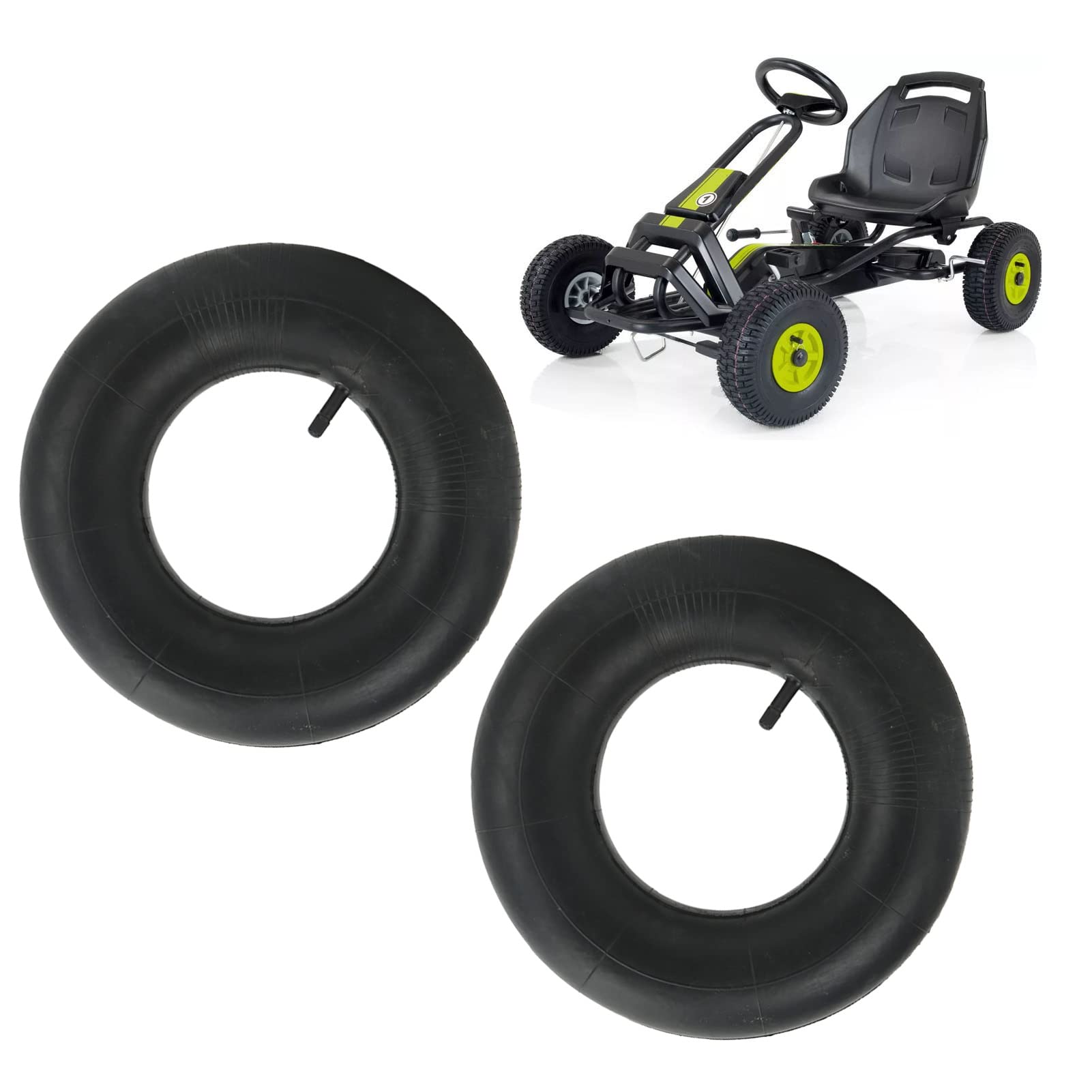 EBTOOLS Chambre à Air Pour Pneu 4.10/3.50-6 Chambre à Air En Caoutchouc