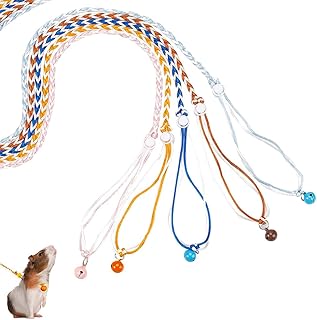 AHANDMAKER 5 Pieces Adjustable Hamster Harness, 1.48 m Small Pet Leash Harness with Cute Bell for Guinea Pig Ferret Squirrel product image