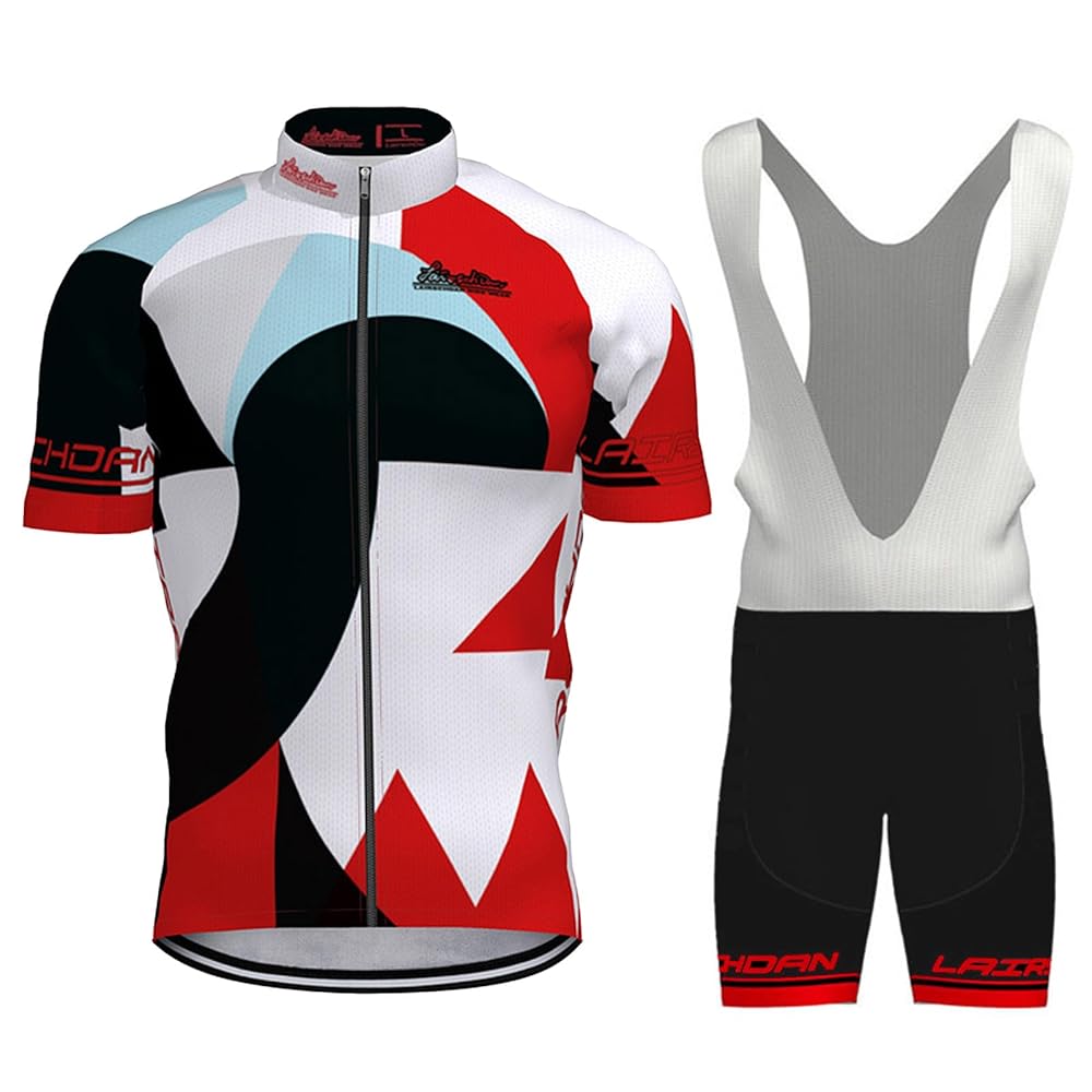Completo Ciclismo Uomo - Maglia E Salopette Con Gel 9D | Traspirante E Asciugatura Rapida Per MTB E Strada
