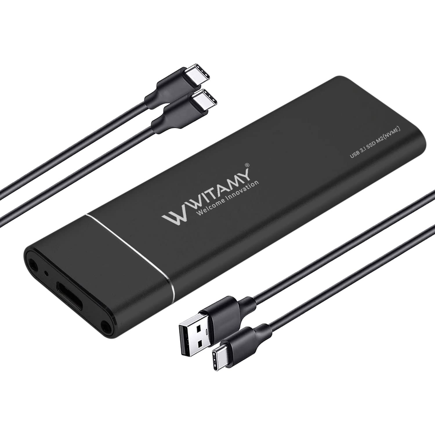 Witamy External NVMe+NGFF M.2 Sata SSD Enclosure USB 3.1 GEN 2 Type-c Port 10 Gbps, Sizes of 2230/2242/2260/2280mm 2TB M-Key B+M Key for Laptop,Computer & Desktop (NVMe+NGFF Black) (B08PV4P1VS) Amazon Price History, Amazon Price Tracker