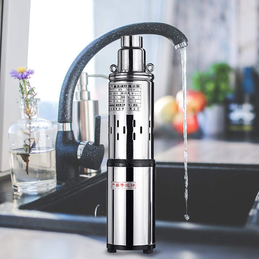 Pompa ad acqua solare per fontane, in acciaio inox, pompa a immersione, pompa da giardino, alloggiamento in acciaio inox, pompa sommersa, pompa per acqua solare, fontana, silenziosa