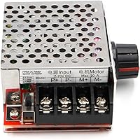 Vista 8 de RioRand 7-70V PWM DC Motor Speed Controller 30A - Low Heat Aluminum Housing for Brushed DC Motors, DIY Projects & Small Electric Devices