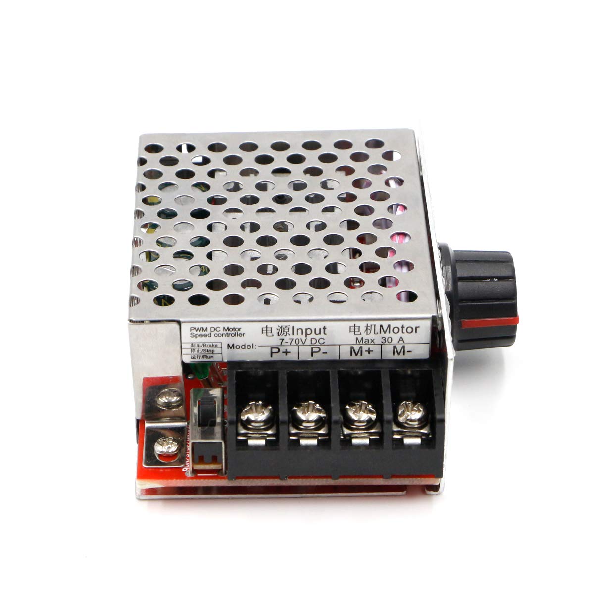 RioRand PWM DC Motor Speed Controller Switch Control 7-70V 30A Fuse: Industrial & Scientific