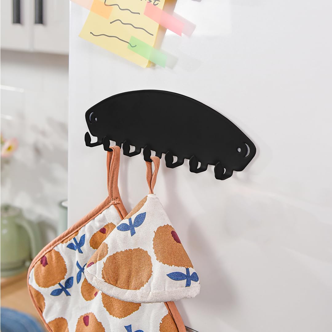 CHESTON Magnetic Fridge Hooks - Durable Organizer for Metal Surfaces: Refrigerators, Microwaves, Metal Almirah - Load-Bearing 2 kg - Ideal for Cutlery, Utensils & Clothes (B0C743B73R) Amazon Price History, Amazon Price Tracker