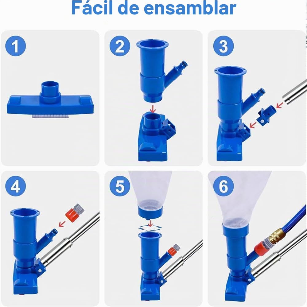 Aspiradora Piscina Pequeña, PortáTil Limpiafondos Piscina Manual con Barra Telescópica 180cm, PortáTil Limpiafondos Piscina Manual, Aspiradora de Piscina para Fuente de Estanque de Piscina
