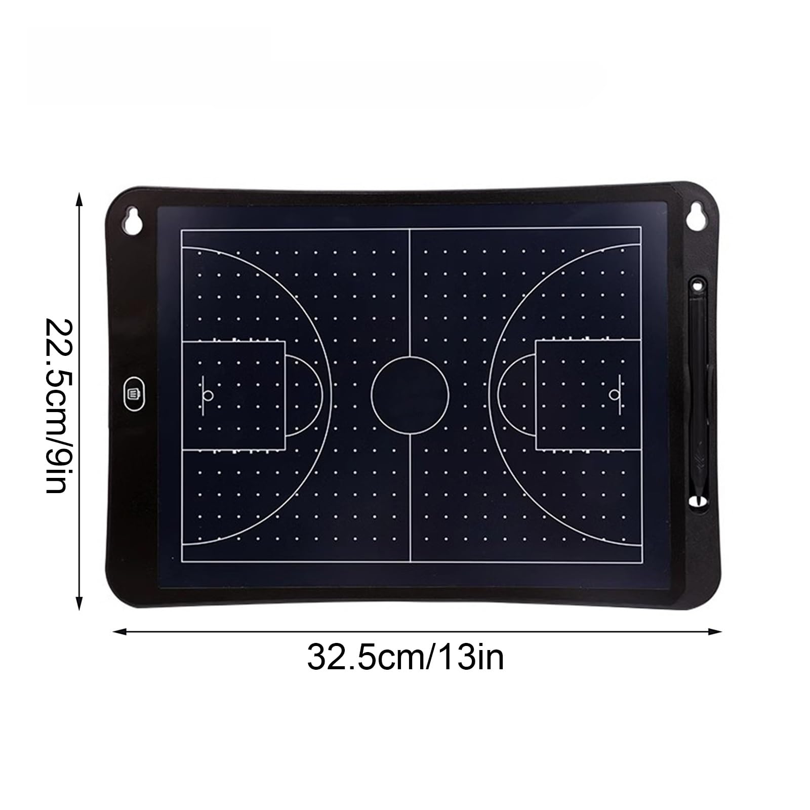 Elektronischer 15-Zoll-LCD-Basketball, Zwischenablage for Taktische Markierungen, Digitales Trainingsgerät mit Stift, Langlebiges Material, Leicht zu Tragen, for Spieltraining