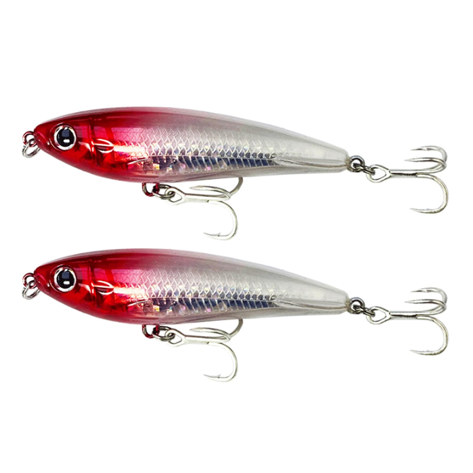 Leurre de pêche, 2 pièces, appât coulant en Forme de Crayon, appât Artificiel de 12 g et 8 cm, leurre de Type wobbler, leurre de Lancer en Silicone, matériel de pêche