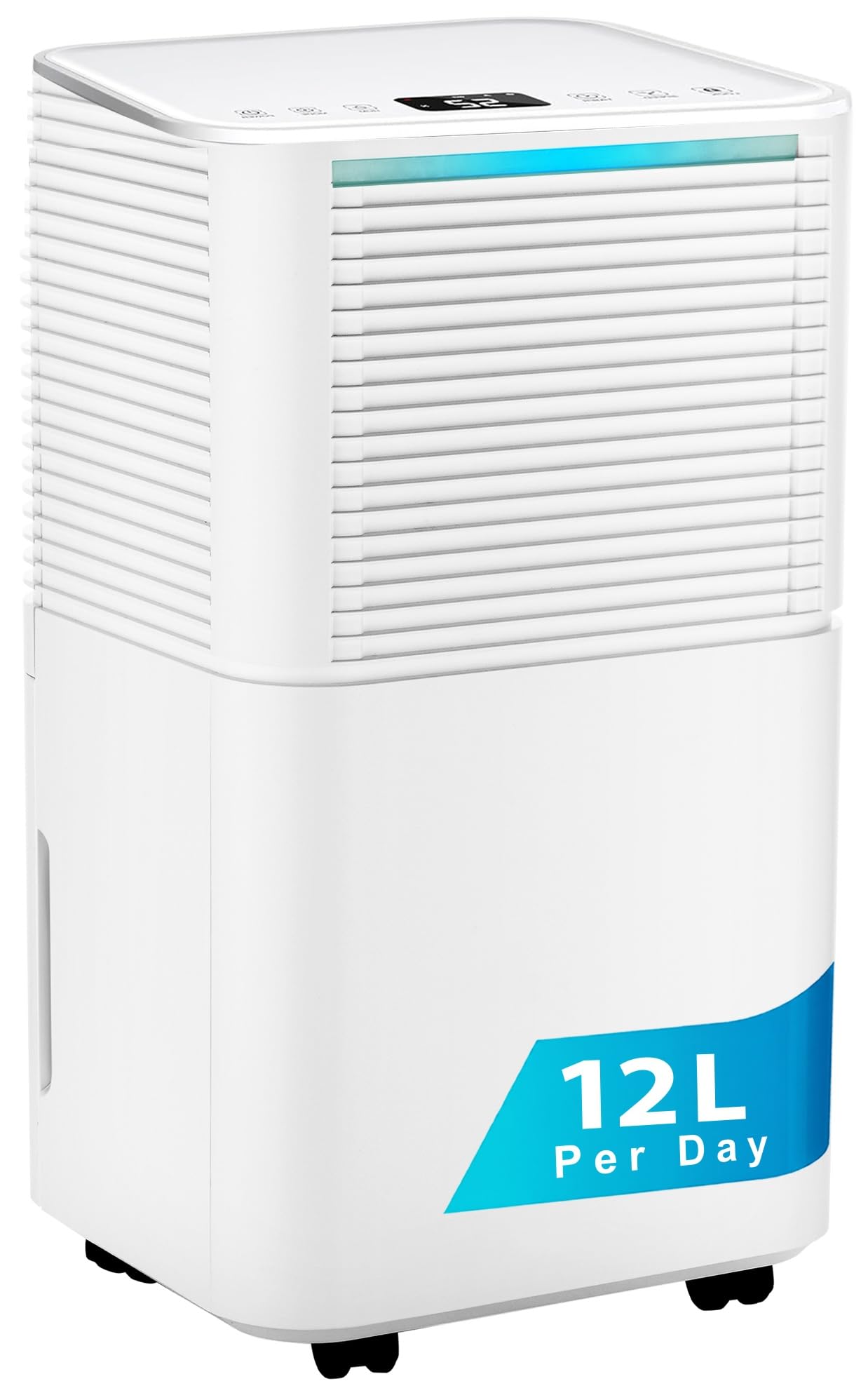 – Nyxi 12L Dehumidifier with Digital Humidity Display, Sleep Mode, Clothes Laundry Drying, Continues Drainage, 24 Hrs Timer, Removes Condensation, Damp, Moisture, Ideal for Homes, Offices, Basements