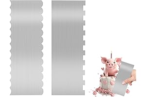 Professional 9-Inch Stainless Steel Cake Scrapers