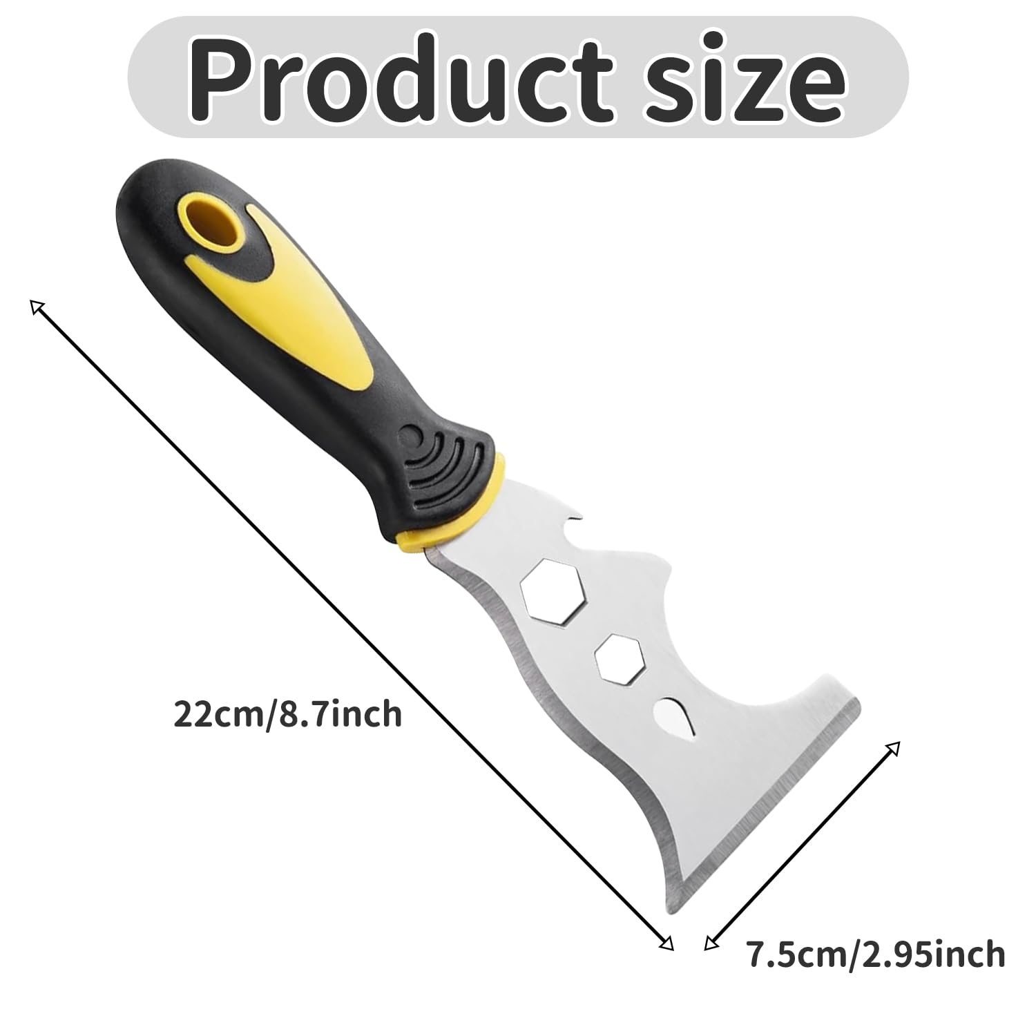 13-in-1 Stainless Steel Multi-Purpose Scraper Tool for Painting, Home Improvement, and DIY Projects — view 2