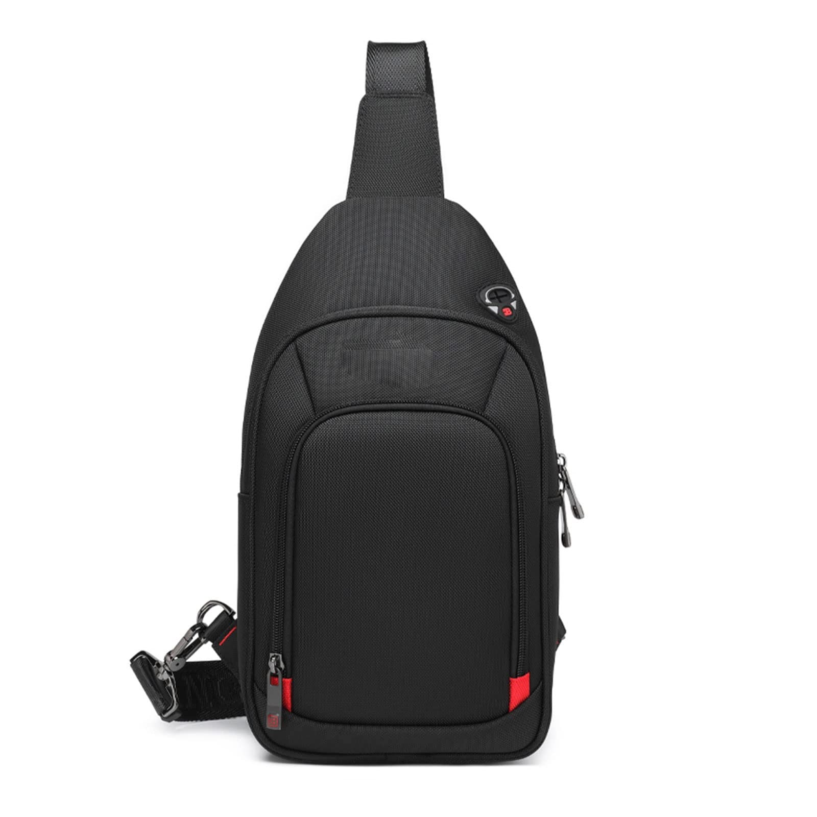 Bolsa cruzada para hombre, bolsa cruzada para hombre, bolsa de pecho, bolsa casual impermeable de nailon con correa para el hombro