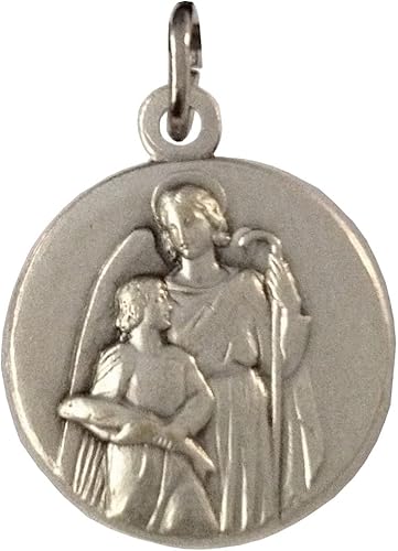 I G J MEDALLA DE SAN RAFAEL EL ARCÁNGEL - MEDALLAS DE LOS SANTOS PATRÓN - 100% HECHO EN ITALIA