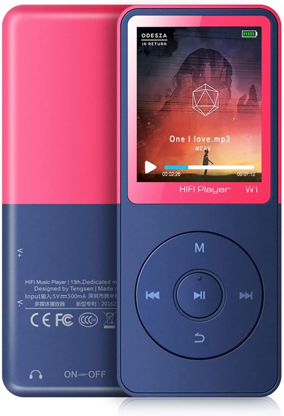 Amazon.co.jp Tengsen MP3プレーヤー MP3音楽プレーヤー FMラジオ付き 録音 写真ビュー 1.8インチ画面 HiFiロスレスサウンド 30時間以上の長時間再生 最大