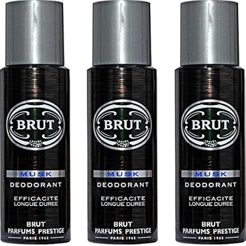 Brut Musk Deodorant Body Spray Pack of 3 Cover