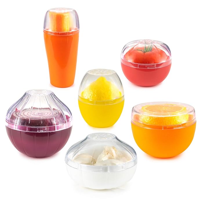 Buy Fruit & Vegetable Storage Savers with Lids Set of 6 Containers