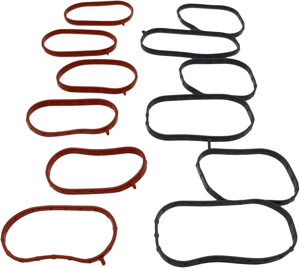 Intake Inlet Manifold Gasket Seal Upper and Lower 292153CFA1 282153CFA0 Compatible with Azera Palisade Santa Fe Cadenza Sedona So-rento Telluride