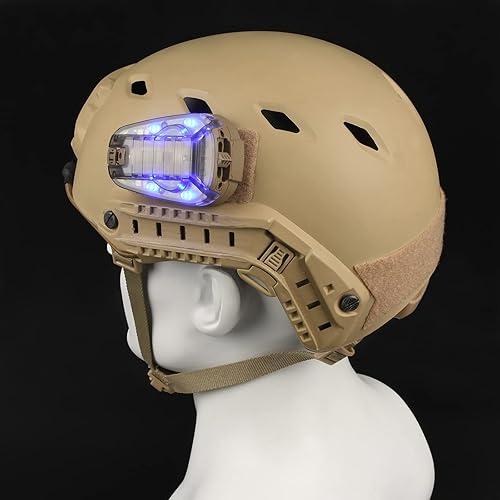 Miniatura 3 de NOBUHIRO Luz táctica para casco militar luz de identificación militar opcional 4 modos visibles LED  IR constant-onestroboscópica impermeable
