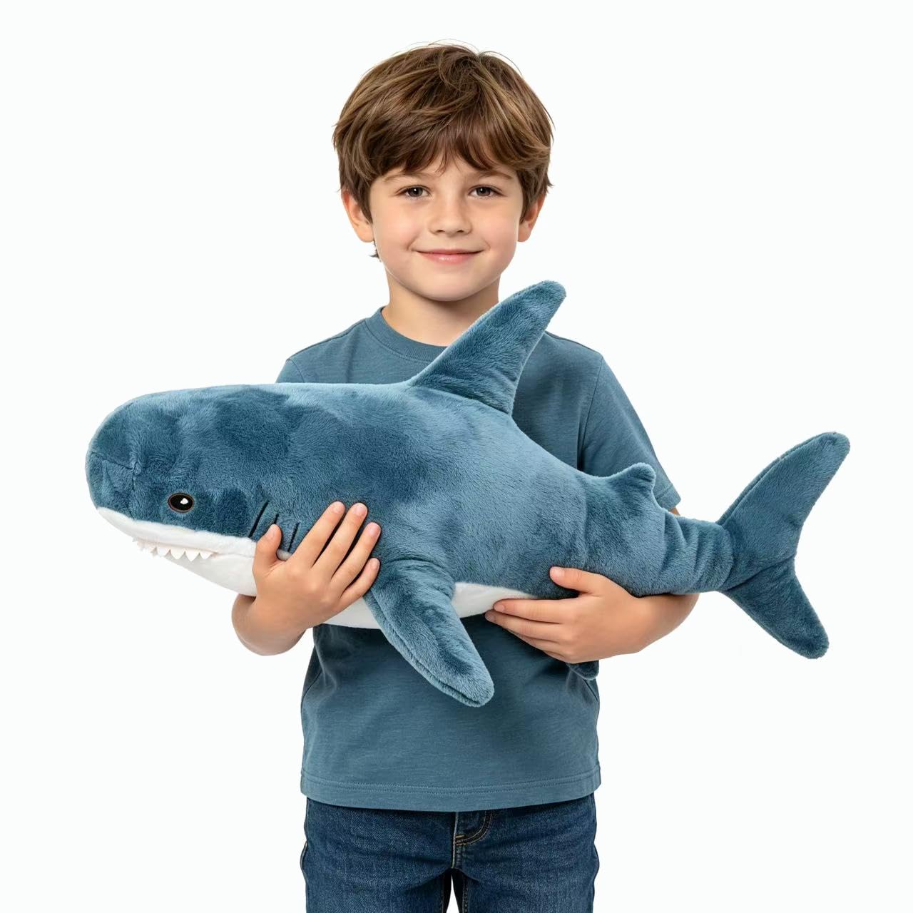 Djungelskog 60cm/24inch Shark Plush, Giant Shark Stuffed Animal - Ideal Gift for Kid Boy,Girl&Girlfriend - Super Soft and Cuddly! (60cm/24inch) — image 1