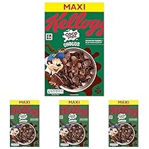 Kellogg’s Coco Pops | Barchette al Cioccolato | con Frumento Tostato e Cioccolato | Confezione Singola da 580g (1 x 580g) (Confezione da 4)