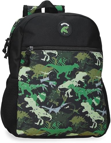 Movom Raptors Mochila Escolar Negro 27x33x11 cms Poliéster 9,8L
