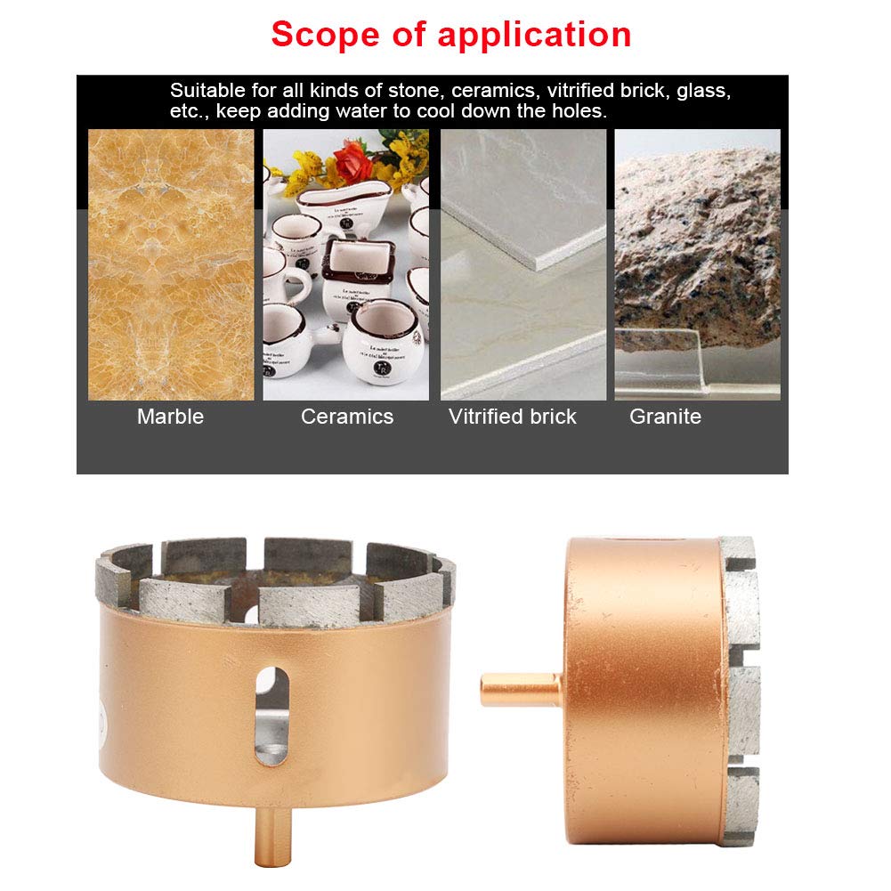 Generic Hole Opener Drill Bit Hole Saw for Marble Granite Brick Tile Ceramic Concrete Drilling (90mm), Genericmxdwf2su03-11